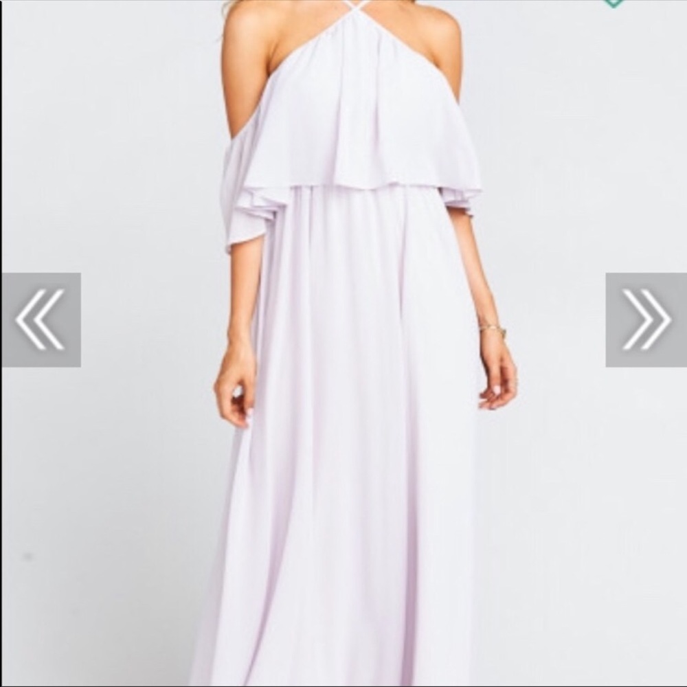 Show Me Your MuMu Lavender Chiffon Maxi Dress